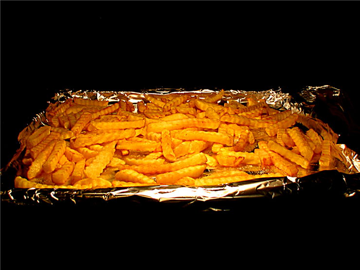 Picture Of Frech Fries In Oven