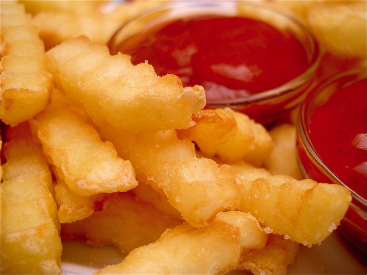 Picture Of French Fries With Ketchup