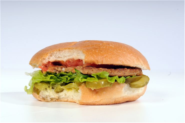Picture Of Hamburger At Close